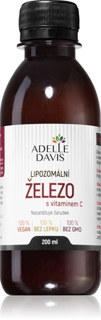 Adelle Davis Lipozomální železo + vitamin C koncentrát pro podporu krvetvorby