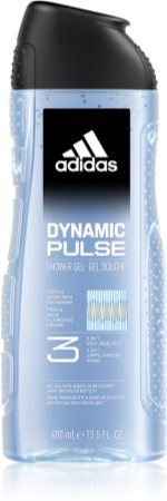 Adidas Dynamic Pulse τζελ για ντους για πρόσωπο, σώμα και μαλλιά 3 σε 1