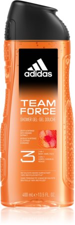 Adidas Team Force dušo želė veidui, kūnui ir plaukams „trys viename“