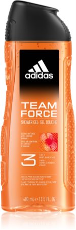Adidas Team Force gel de douche visage, corps et cheveux 3 en 1
