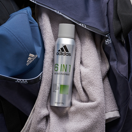 Adidas Cool & Dry 6 in 1 deodorant spray for men