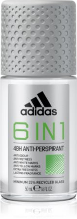 Adidas Cool & Dry 6 in 1 Antitranspirant-Deoroller für Herren