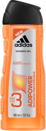 Adidas Adipower gel de douche pour homme 3 en 1