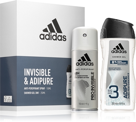Adidas Invisible & Adipure coffret cadeau pour homme