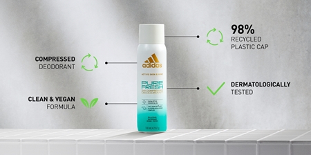 Adidas Pure Fresh deodorant ve spreji 24h