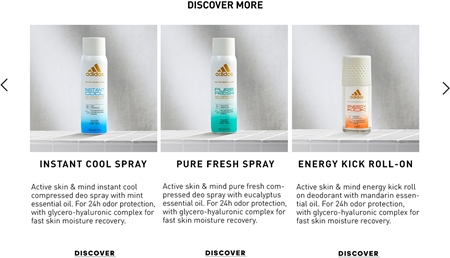 Adidas Pure Fresh deodorant ve spreji 24h