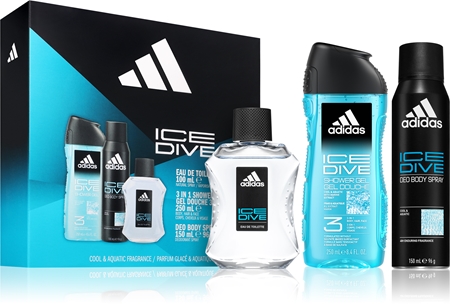 adidas ice dive woda toaletowa 100 ml   zestaw  