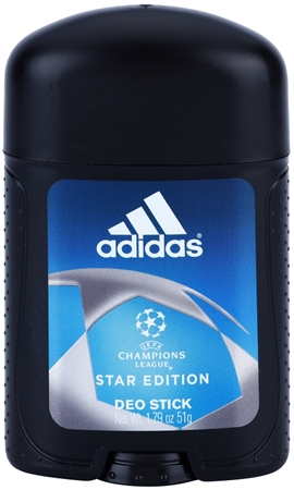 Adidas Champions League Star Edition desodorizante em stick para homens 51 g