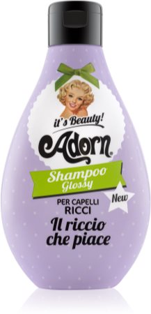 Adorn Glossy Shampoo šampūnas garbanotiems ir banguotiems plaukams banguotiems ir garbanotiems plaukams blizgesio suteikianti priemonė