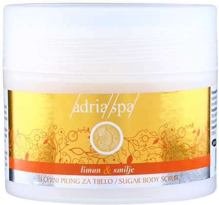 Značka Adria-Spa Lemon & Immortelle regenerační peeling na tělo