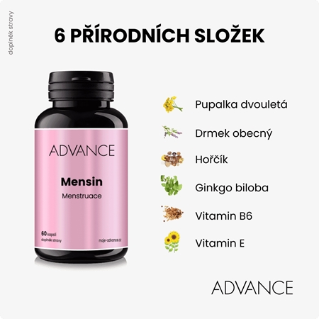 ADVANCE Mensin kapsle pro klidnou menstruaci
