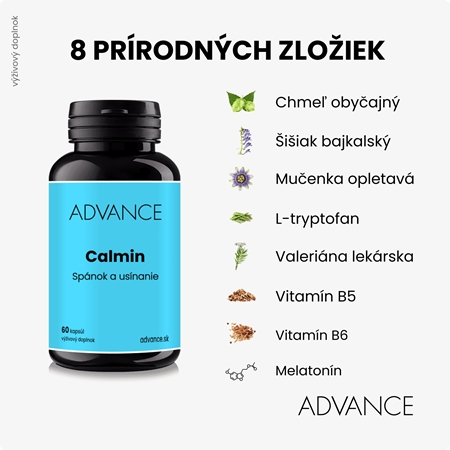 ADVANCE Calmin kapsuly pre pokojný spánok