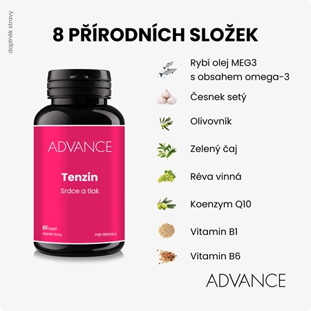 Advance Tenzin kapsle pro zdravé srdce a cévy