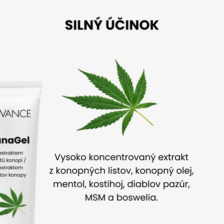ADVANCE CanaGel chladivý gél na svaly a kĺby