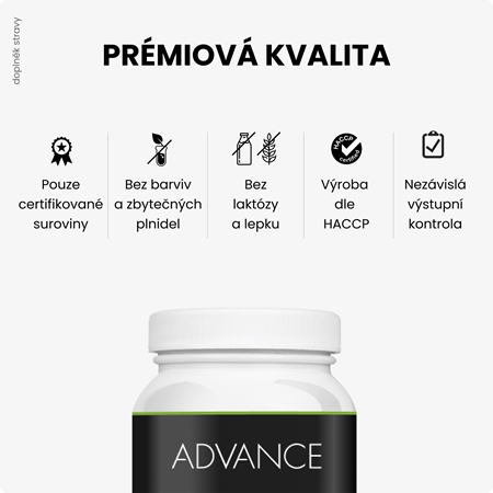 Advance Chlorella + Spirulina tablety pro detoxikaci organismu a podporu imunity