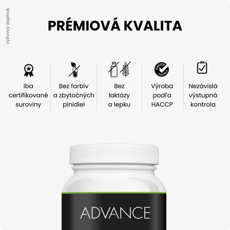 Advance Chlorella + Spirulina tablety na detoxikáciu organizmu a podporu imunity