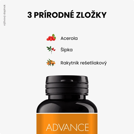 Advance VitaCé kapsuly na podporu imunitného systému, pre krásnu pleť a nechty