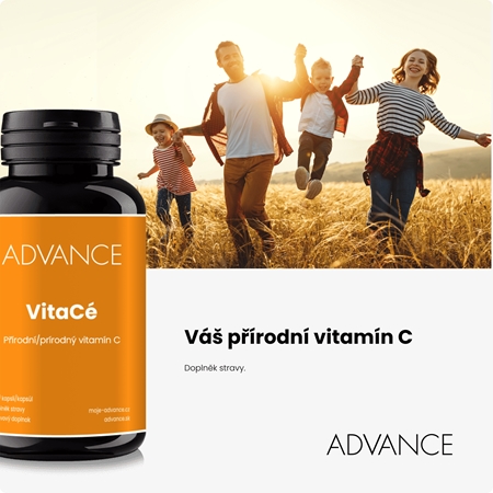 Advance VitaCé kapsle pro podporu imunitního systému, krásnou pleť a nehty