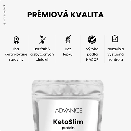 Advance KetoSlim proteínový kokteil prášok na chudnutie