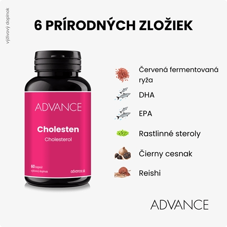 Advance Cholesten kapsuly na udržanie normálnej hladiny cholesterolu