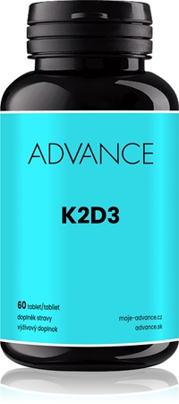 Advance K2D3 tablety pro podporu zdraví kostí a zubů