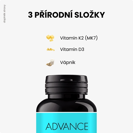 Advance K2D3 tablety pro podporu zdraví kostí a zubů