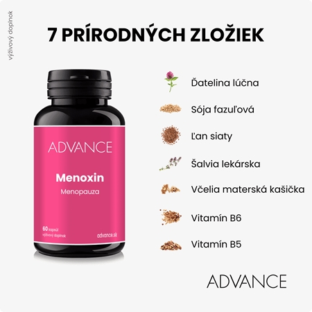 Advance Menoxin kapsuly na podporu komfortu pri menopauze