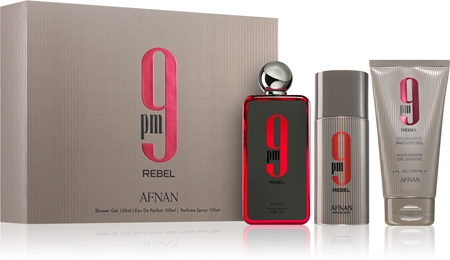 afnan perfumes 9pm rebel woda perfumowana 100 ml   zestaw  