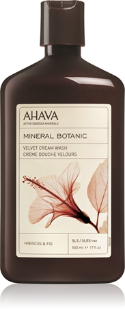 AHAVA Mineral Botanic Hibiscus & Fig žametna krema za prhanje