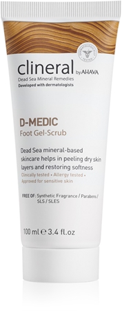AHAVA Clineral D-MEDIC jemný gelový peeling na nohy