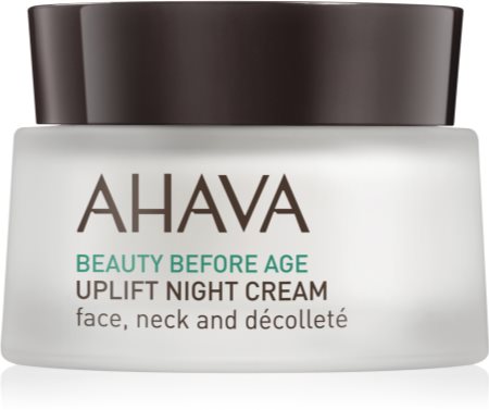 AHAVA Beauty Before Age Straffende Lifting-Nachtcreme für Gesicht, Hals und Dekolleté