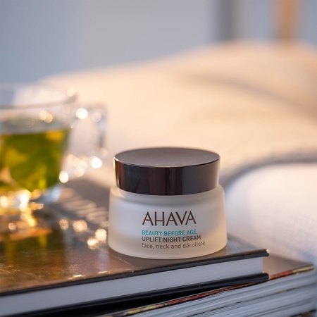 AHAVA Beauty Before Age crème de nuit liftante visage, cou et décolleté
