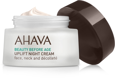 AHAVA Beauty Before Age crème de nuit liftante visage, cou et décolleté