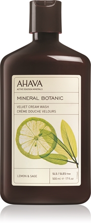 AHAVA Mineral Botanic Lemon & Sage jemný sprchový krém