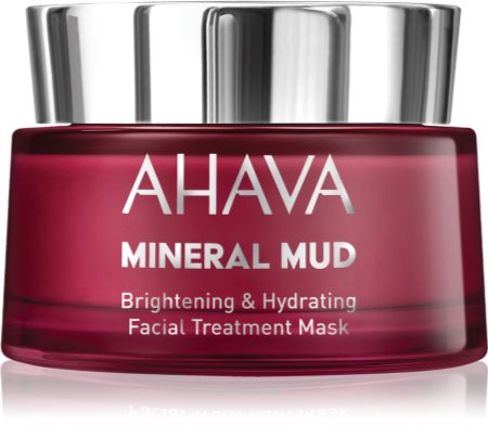 AHAVA Mineral Mud šviesinamoji veido kaukė drėkinamojo poveikio