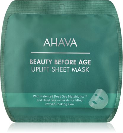 AHAVA Beauty Before Age wygładzająca maseczka w płacie z efektem liftingującym