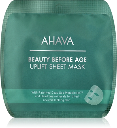 AHAVA Beauty Before Age wygładzająca maseczka w płacie z efektem liftingującym