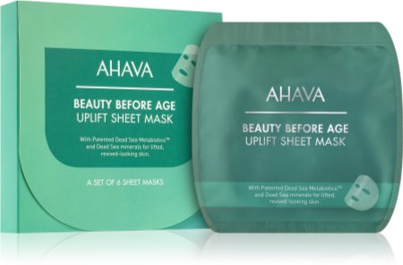 AHAVA Beauty Before Age máscara em folha com efeito reafirmante