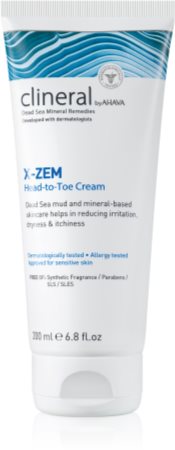 AHAVA Clineral X-ZEM crème intense pour l’ensemble du corps anti-irritations et anti-grattage