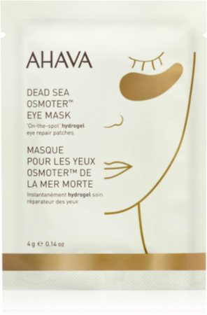 AHAVA Dead Sea Osmoter máscara hidrogel ao redor dos olhos para iluminação e hidratação