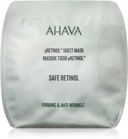 AHAVA Safe Retinol máscara em folha com efeito alisador com retinol