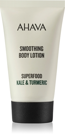 AHAVA Superfood Kale & Turmeric lait corporel adoucissant pour un effet naturel