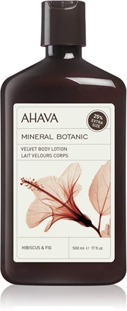 AHAVA Mineral Botanic Hibiscus & Fig sametové tělové mléko
