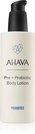 AHAVA Probiotics leite corporal intensamente hidratante com probióticos