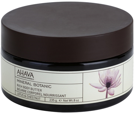 AHAVA Mineral Botanic Lotus & Chestnut hranilno maslo za telo