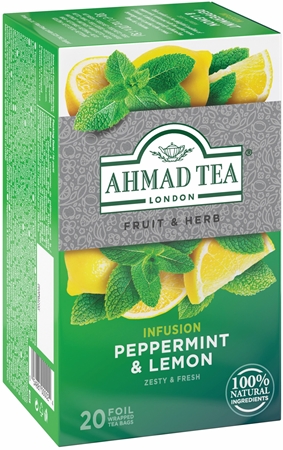 Ahmad Tea Peppermint & Lemon mátový čaj s citronem a citronovou trávou