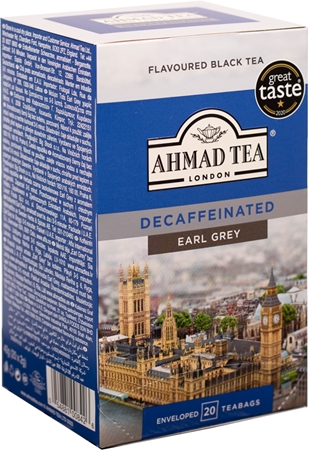 Ahmad Tea Decaffeinated Earl Grey čierny čaj bez kofeínu