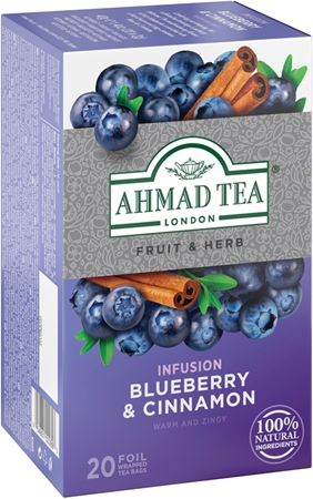 Ahmad Tea Blueberry & Cinnamon ovocný čaj škorica