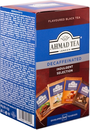 Ahmad Tea Decaffeinated Selection kolekcia prémiových čajov bez kofeínu