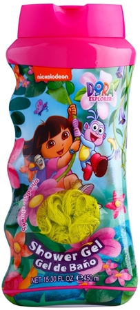 Air Val Dora The Explorer Duschgel Kinder 450 ml + Badeschwamm